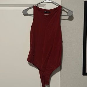 Zara Red Bodysuit